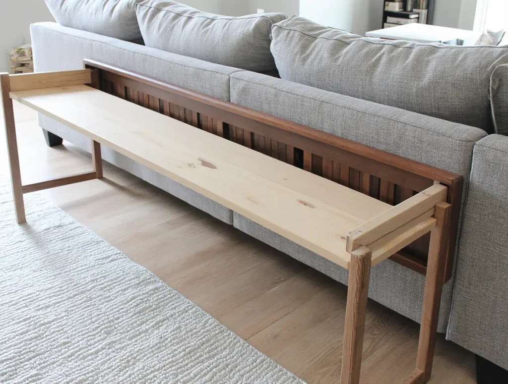 Behind Sofa Table with storage 3 behind sofa table